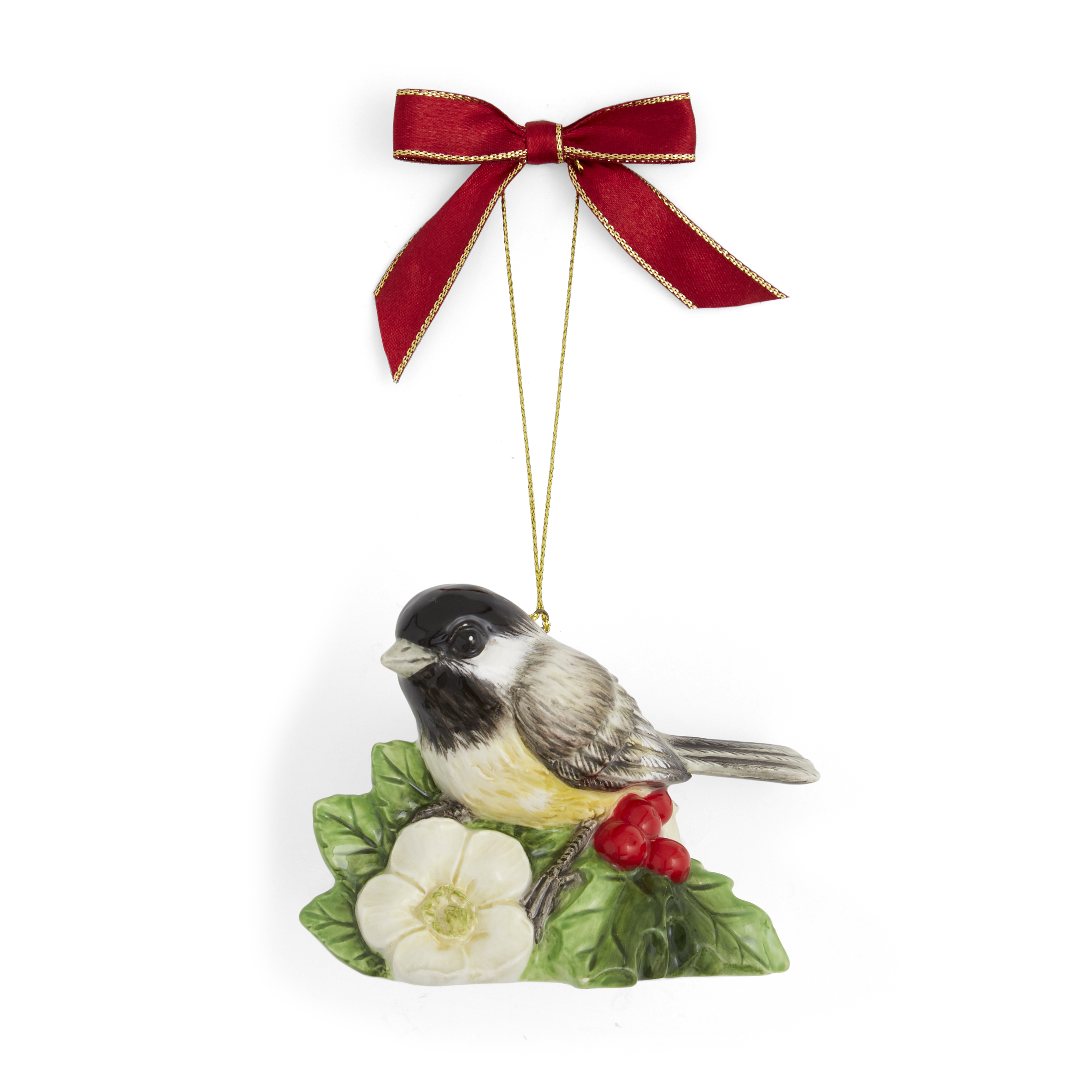 Christmas Tree Chickadee Ornament image number null